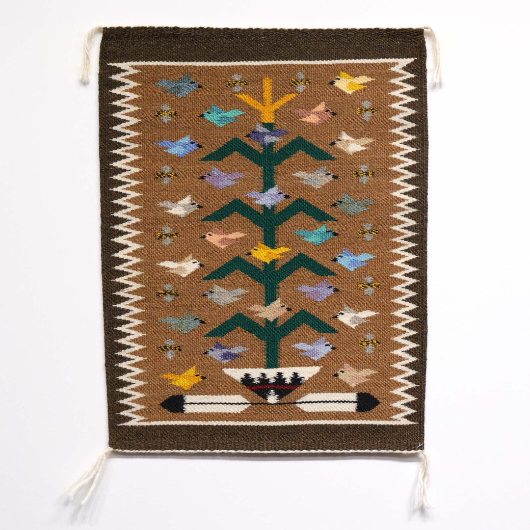 Navajo Bird Pictorial Weaving