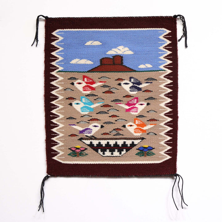 Navajo Bird Pictorial Weaving