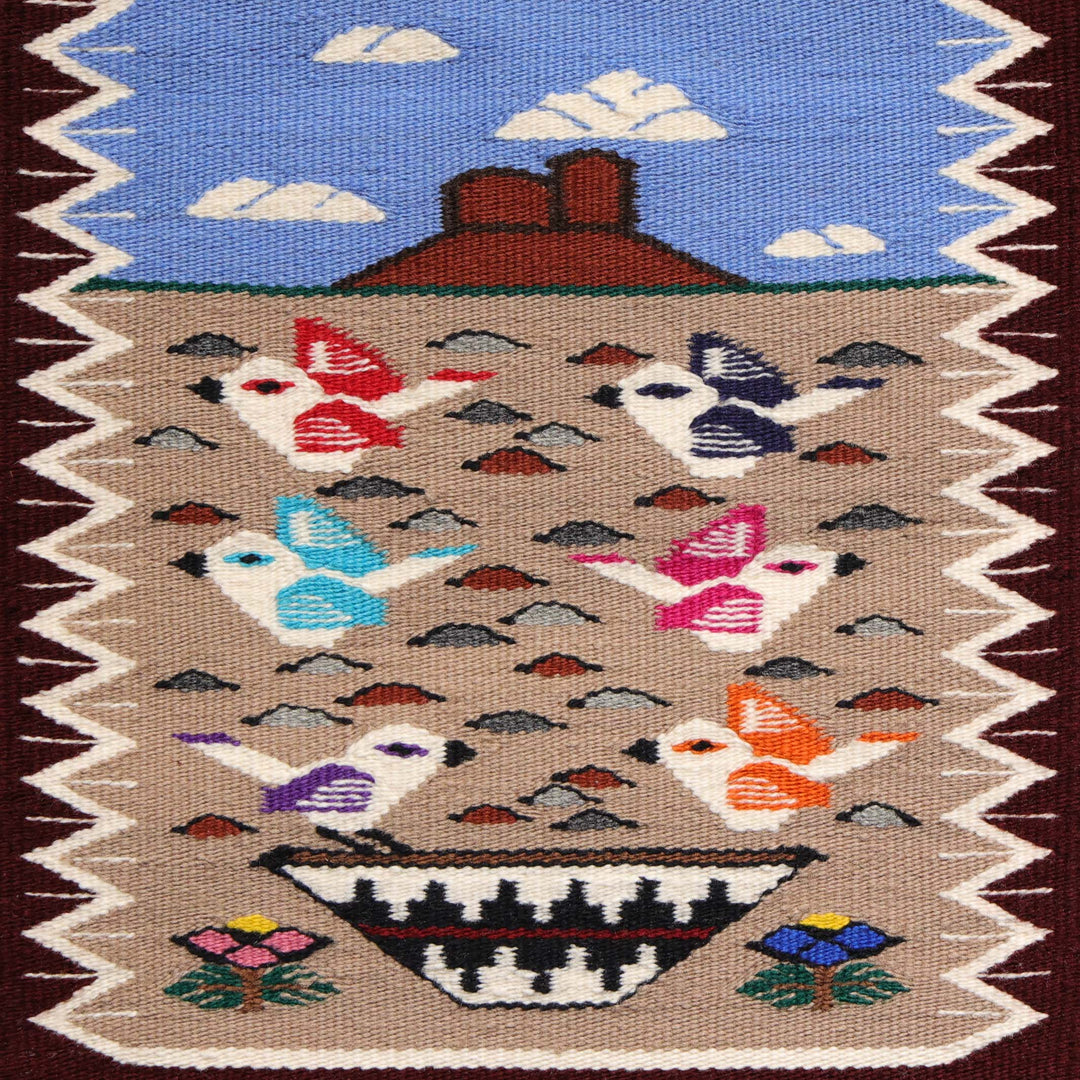 Navajo Bird Pictorial Weaving