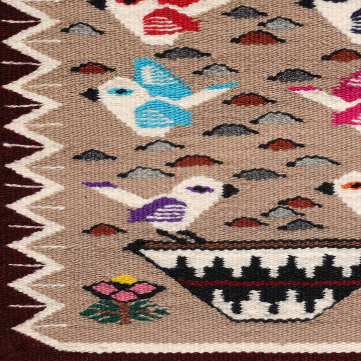 Navajo Bird Pictorial Weaving