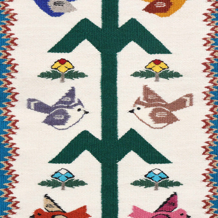 Navajo Bird Pictorial Runner Weaving
