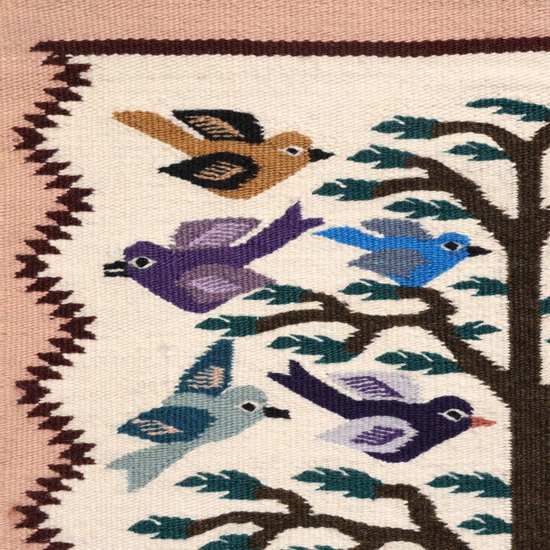 1990s Navajo Bird Pictorial Weaving