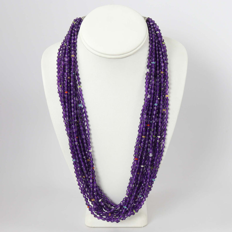 Amethyst Necklace by Colina Yazzie - Garland's