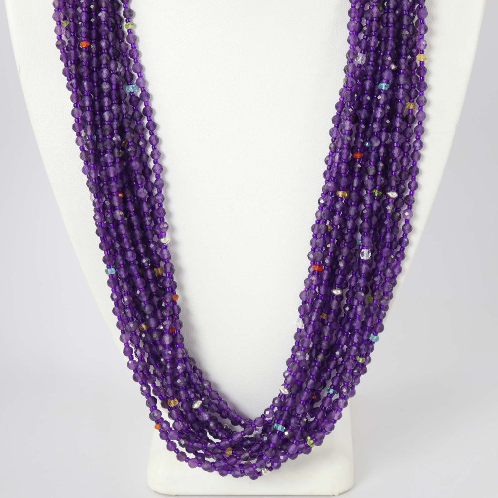Amethyst Necklace by Colina Yazzie - Garland's