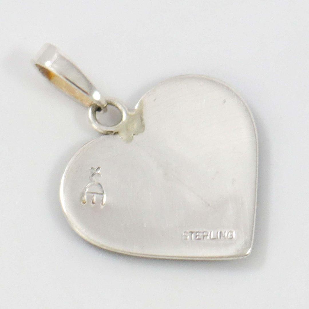 Badger Paw Heart Pendant by Ruben Saufkie - Garland's