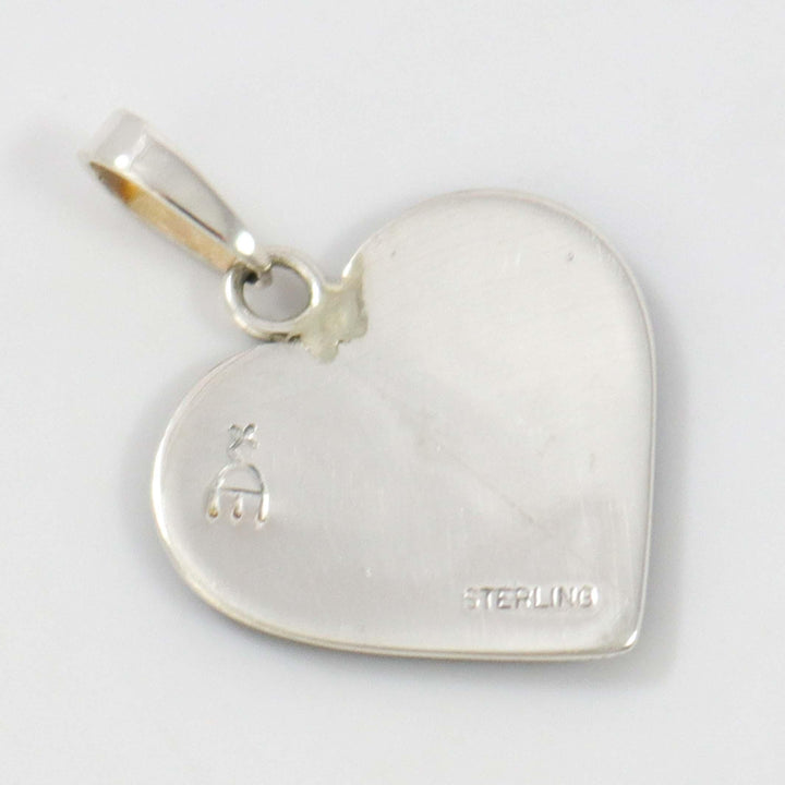 Badger Paw Heart Pendant by Ruben Saufkie - Garland's