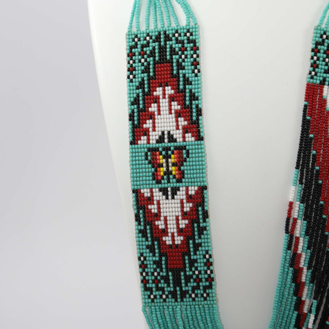 Beaded Necklace and Earring Set by Rena Charles - Garland's