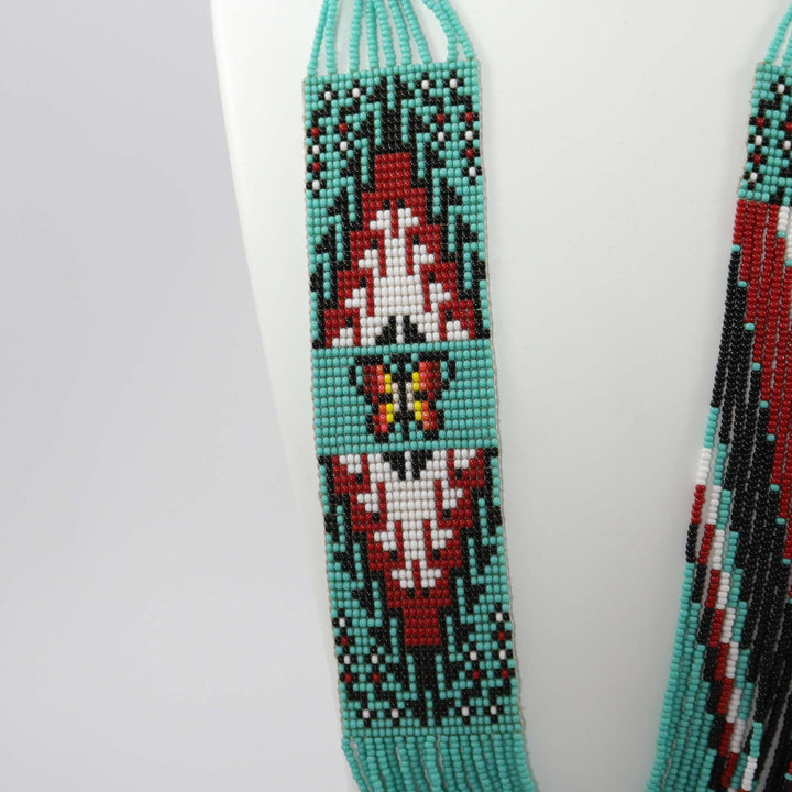 Beaded Necklace and Earring Set by Rena Charles - Garland's