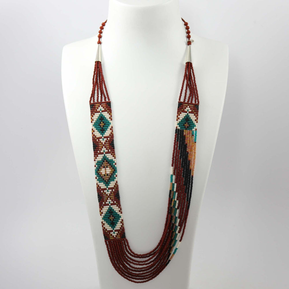Beaded Necklace and Earring Set by Rena Charles - Garland's