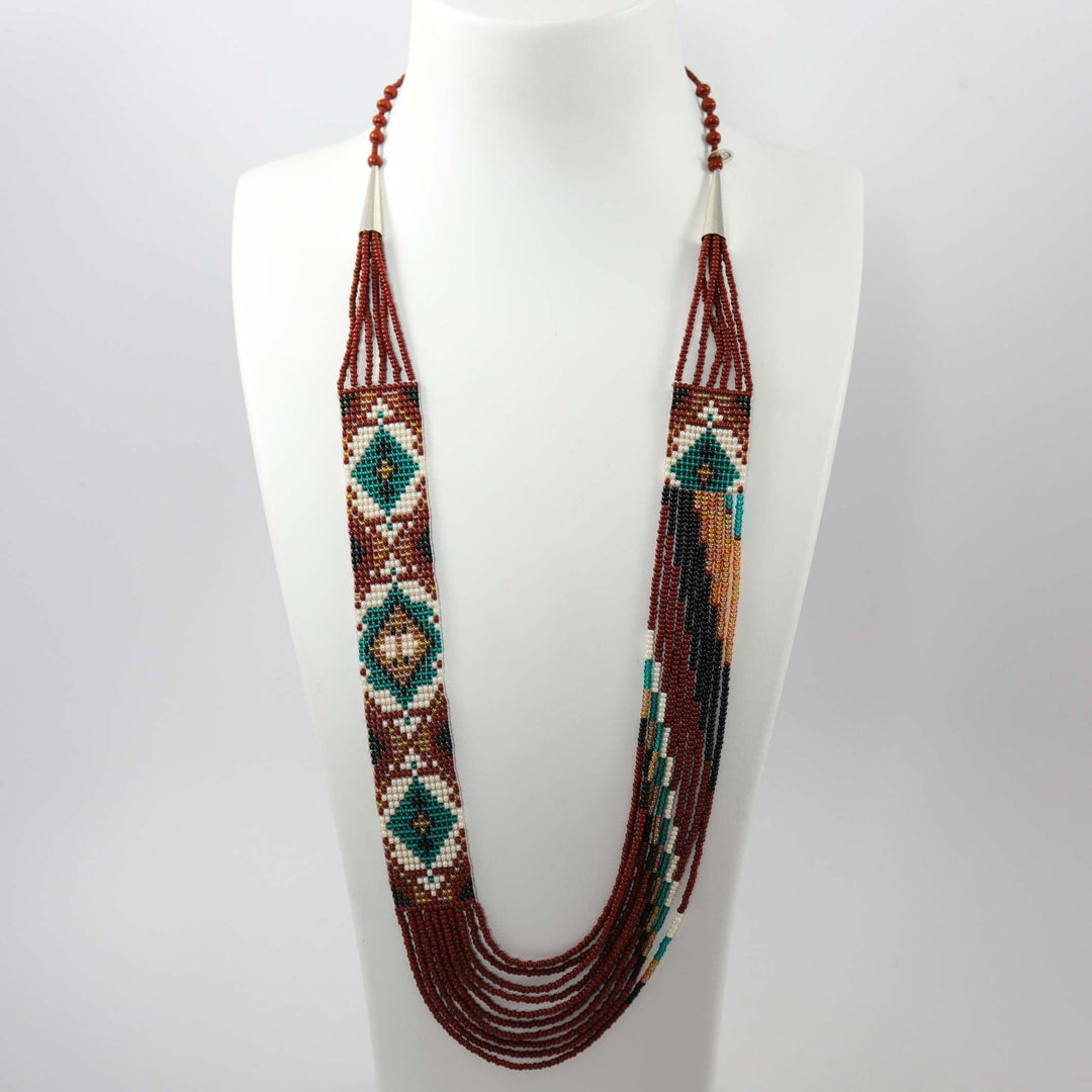Beaded Necklace and Earring Set by Rena Charles - Garland's