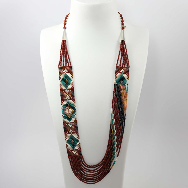 Beaded Necklace and Earring Set by Rena Charles - Garland's