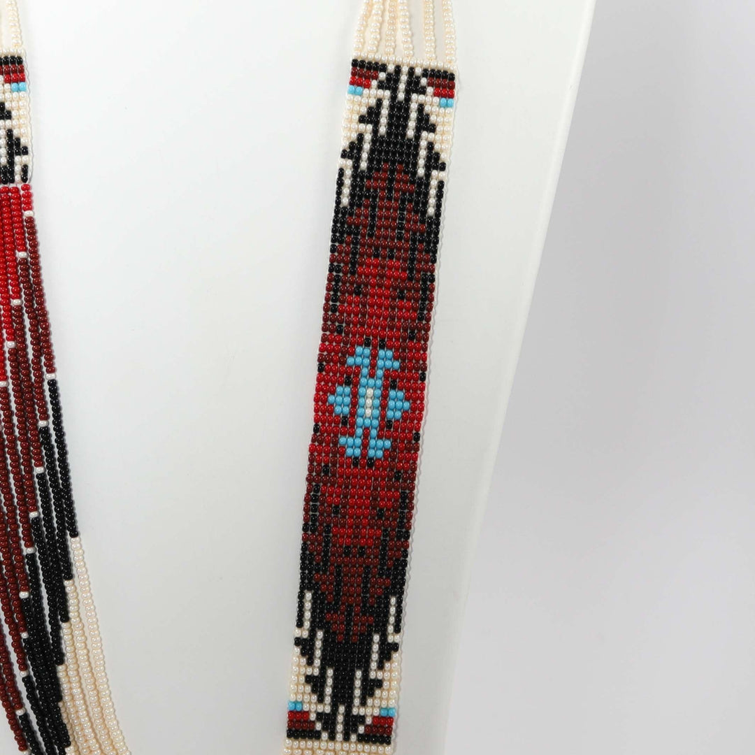 Beaded Necklace and Earring Set by Rena Charles - Garland's
