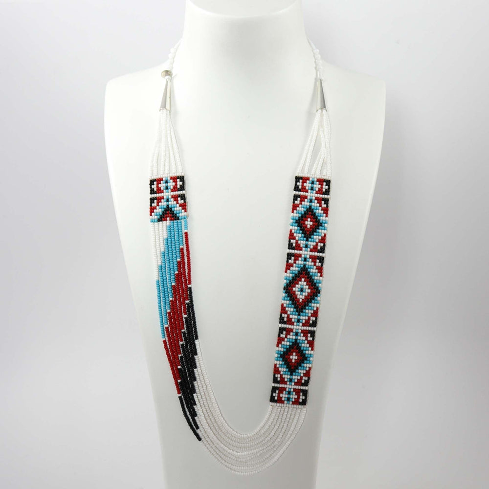 Beaded Necklace and Earring Set by Rena Charles - Garland's