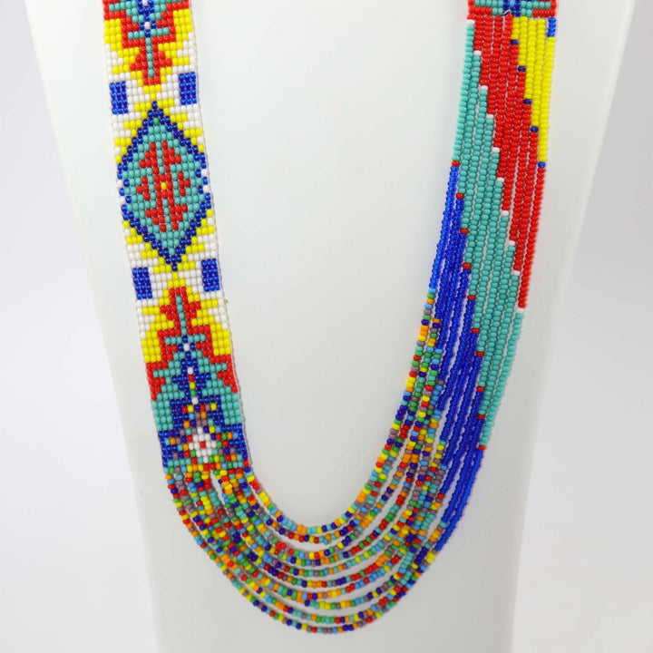 Beaded Necklace and Earring Set by Rena Charles - Garland's