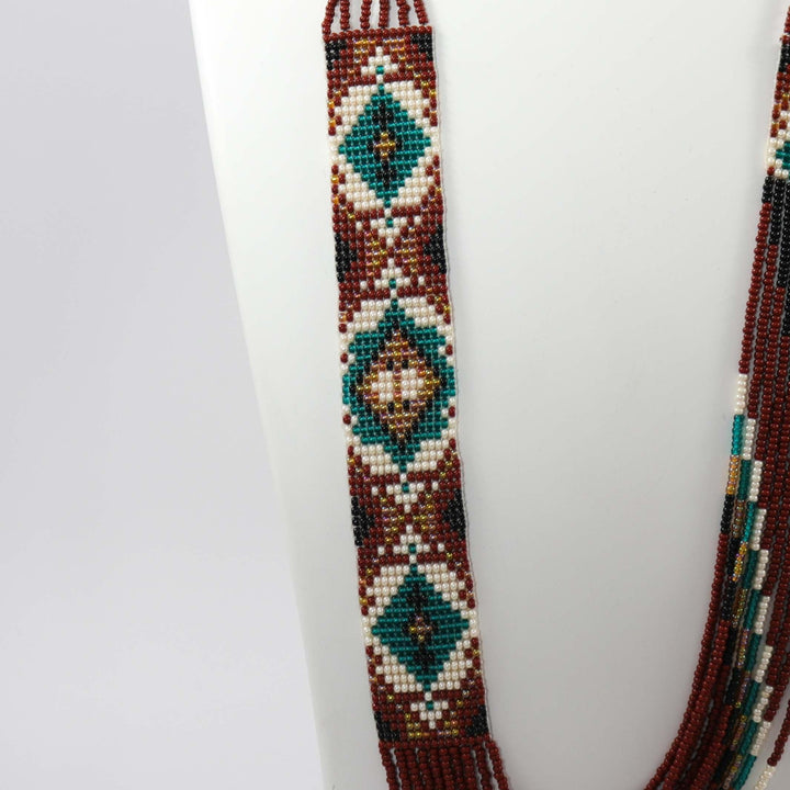 Beaded Necklace and Earring Set by Rena Charles - Garland's