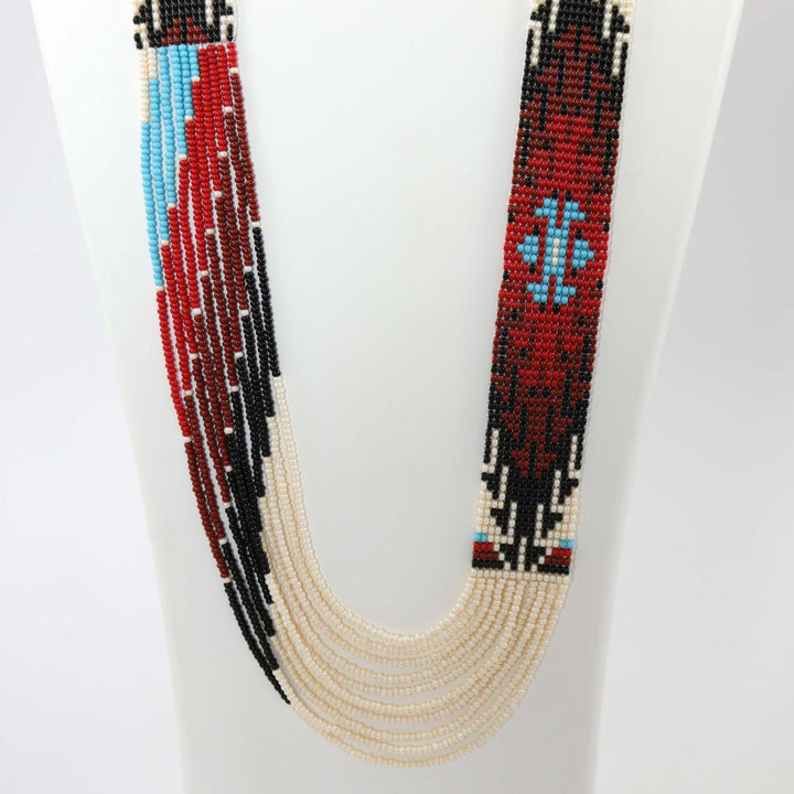 Beaded Necklace and Earring Set by Rena Charles - Garland's