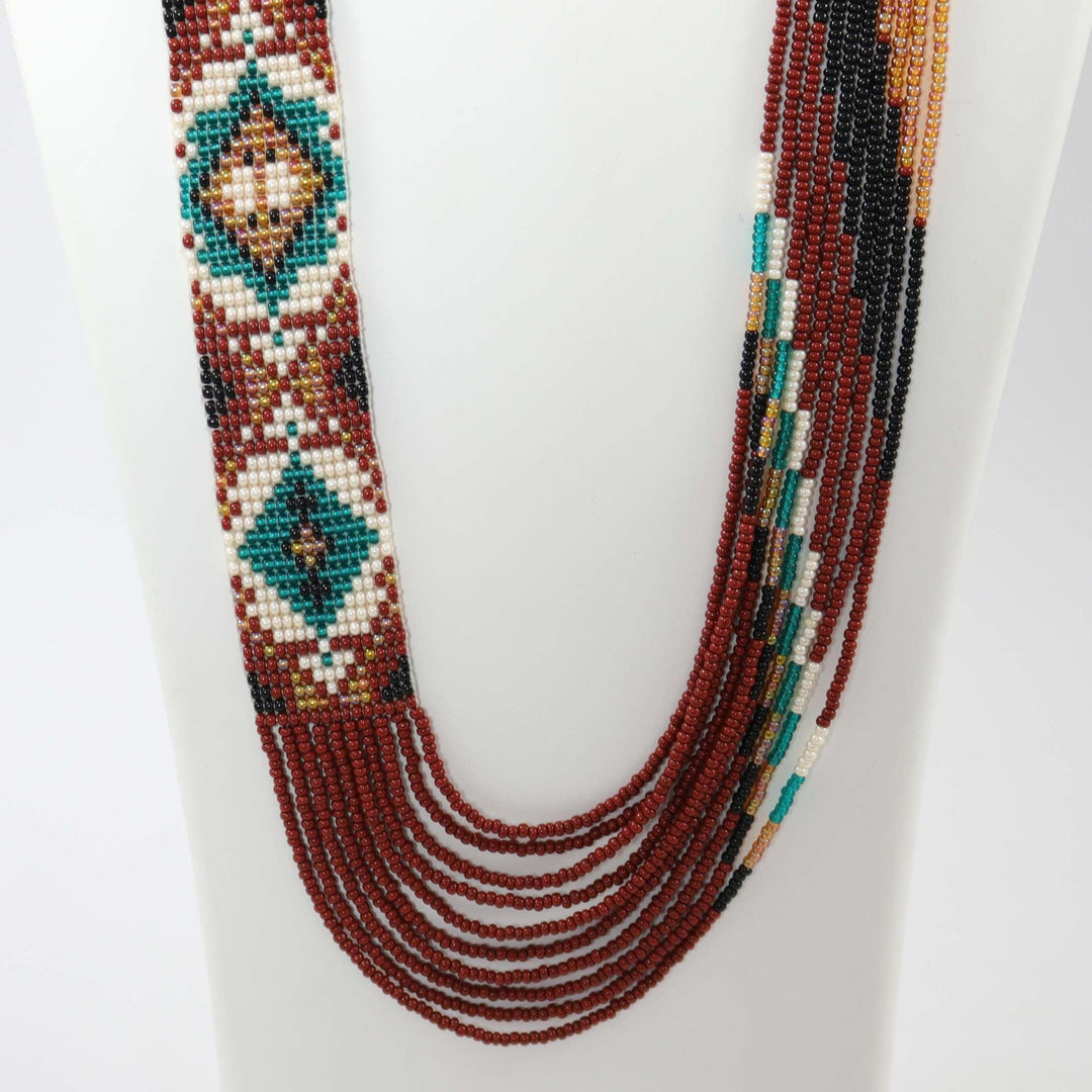 Beaded Necklace and Earring Set by Rena Charles - Garland's
