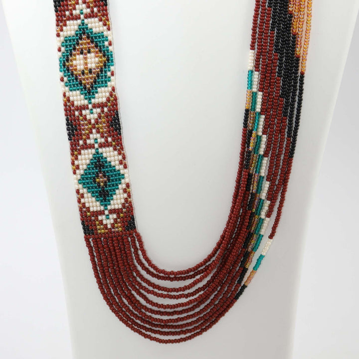 Beaded Necklace and Earring Set by Rena Charles - Garland's