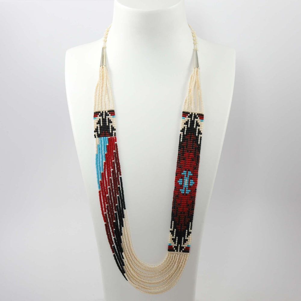 Beaded Necklace and Earring Set by Rena Charles - Garland's