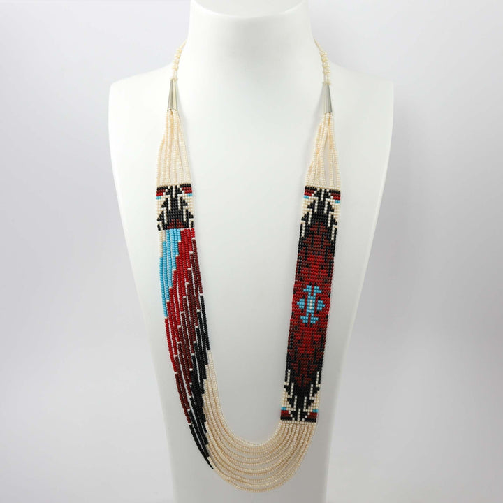 Beaded Necklace and Earring Set by Rena Charles - Garland's