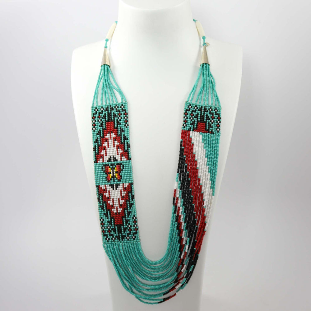 Beaded Necklace and Earring Set by Rena Charles - Garland's