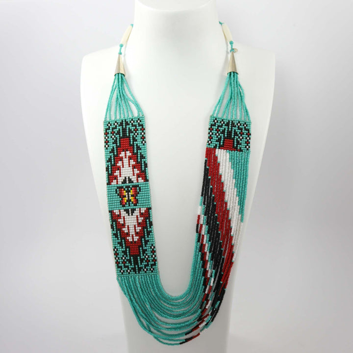 Beaded Necklace and Earring Set by Rena Charles - Garland's