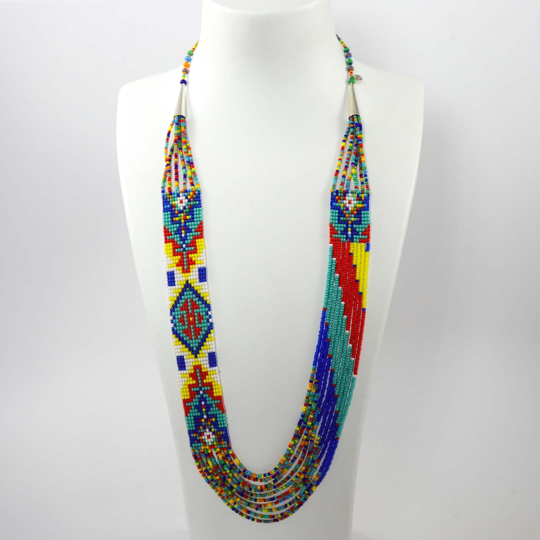 Beaded Necklace and Earring Set by Rena Charles - Garland's