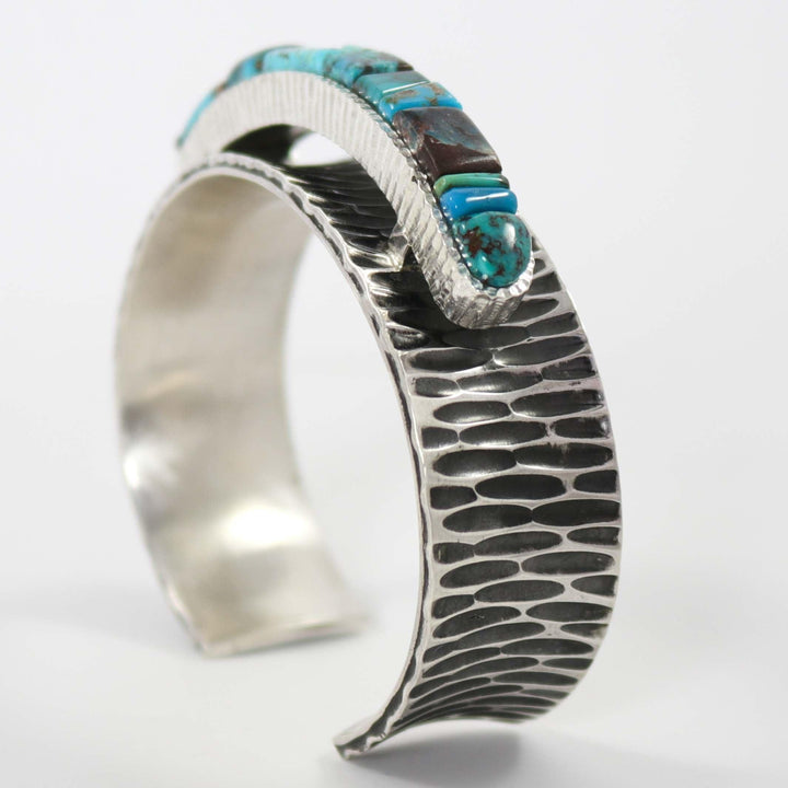 Bisbee Turquoise Cuff by Alvin Yellowhorse - Garland's