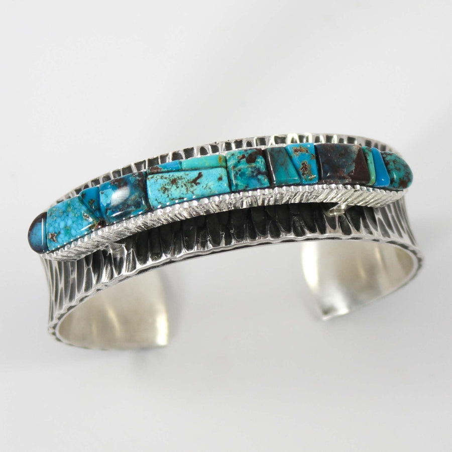 Bisbee Turquoise Cuff by Alvin Yellowhorse - Garland's