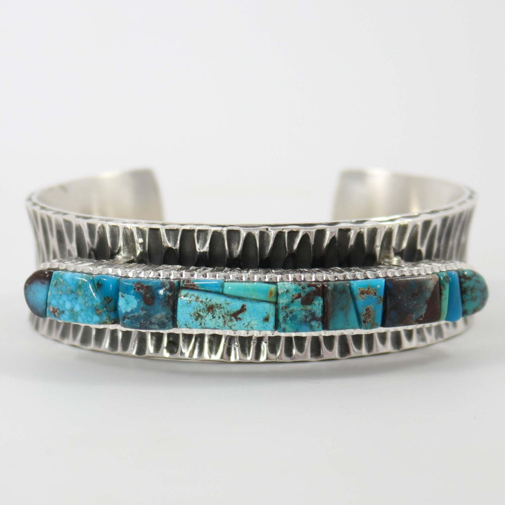 Bisbee Turquoise Cuff by Alvin Yellowhorse - Garland's