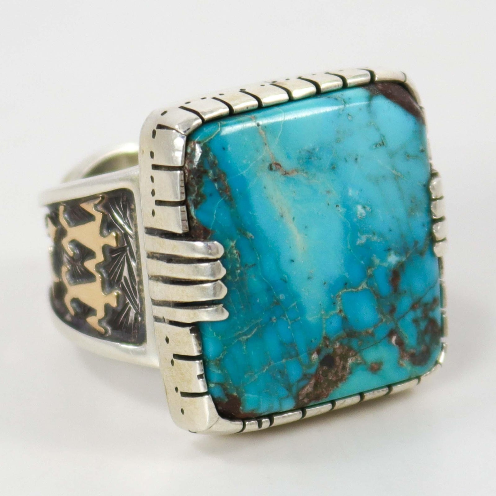 Bisbee Turquoise Ring by Arland Ben - Garland's
