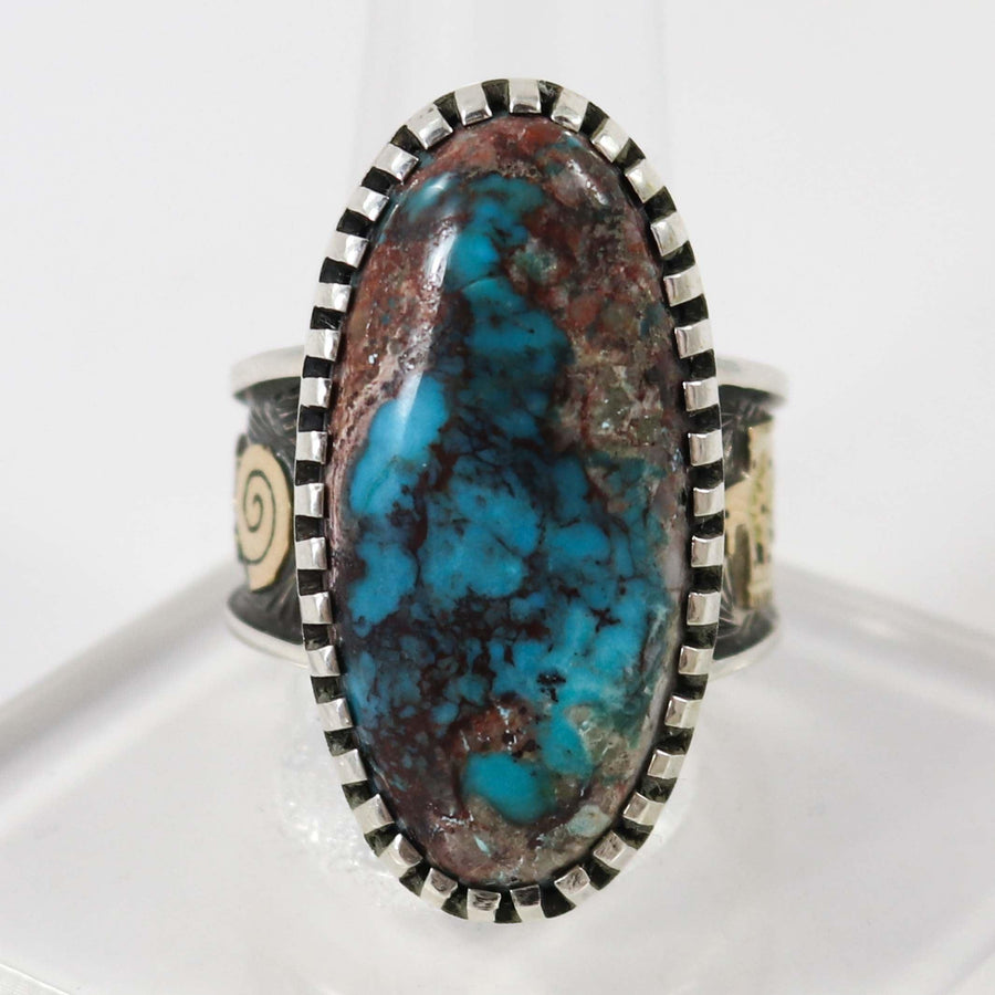 Bisbee Turquoise Ring by Arland Ben - Garland's