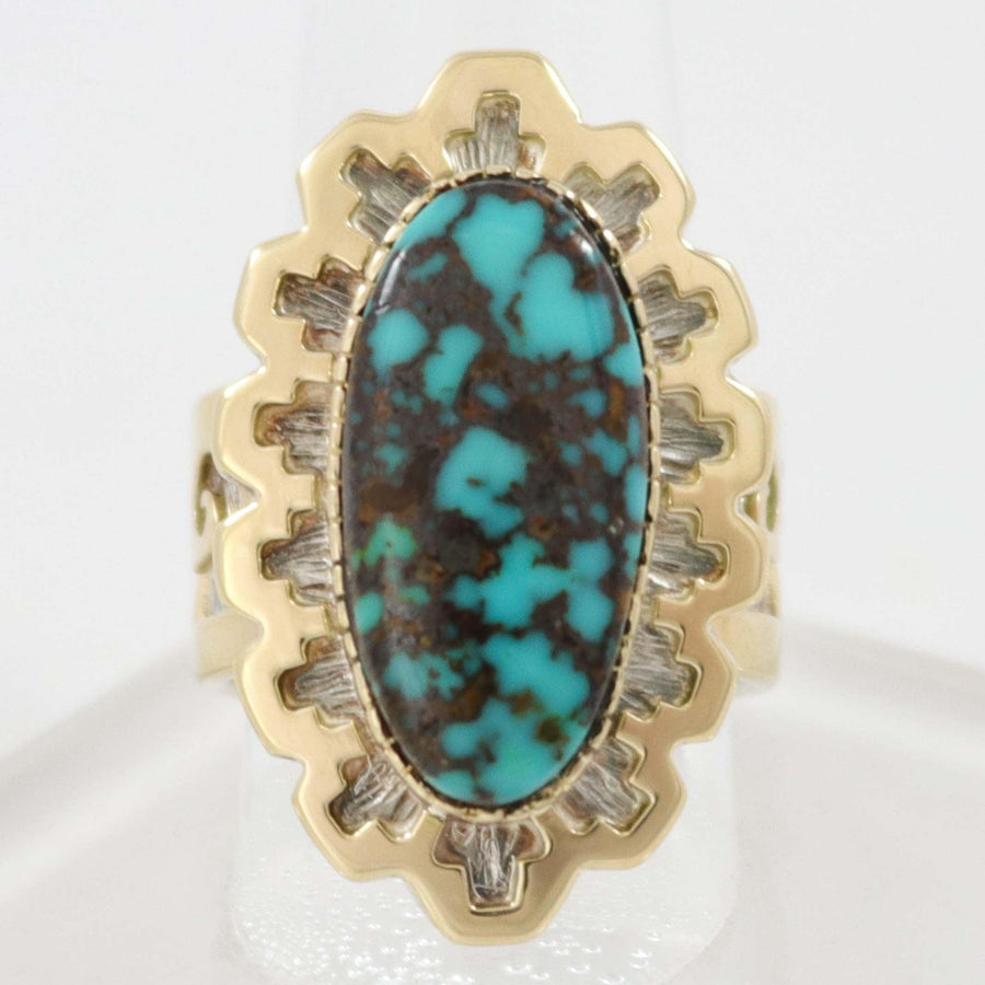 Bisbee Turquoise Ring by Dina Huntinghorse - Garland's