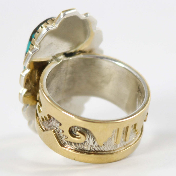 Bisbee Turquoise Ring by Dina Huntinghorse - Garland's