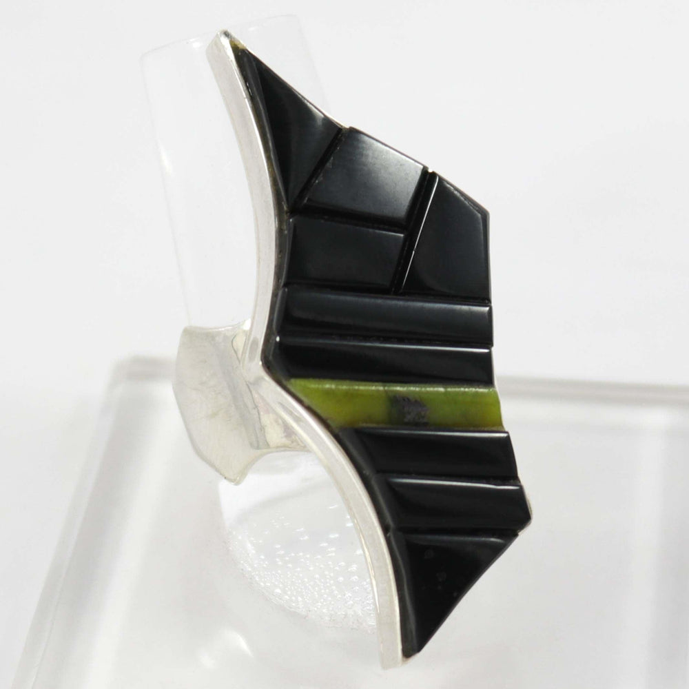 Black Jade and Orvil Jack Ring by Na Na Ping - Garland's