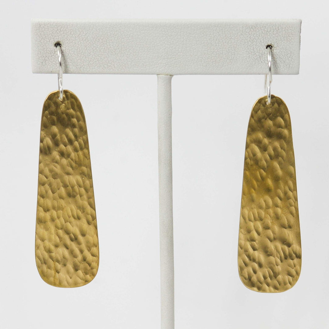 Brass Earrings by Joe Jr. and Valerie Calabaza - Garland's