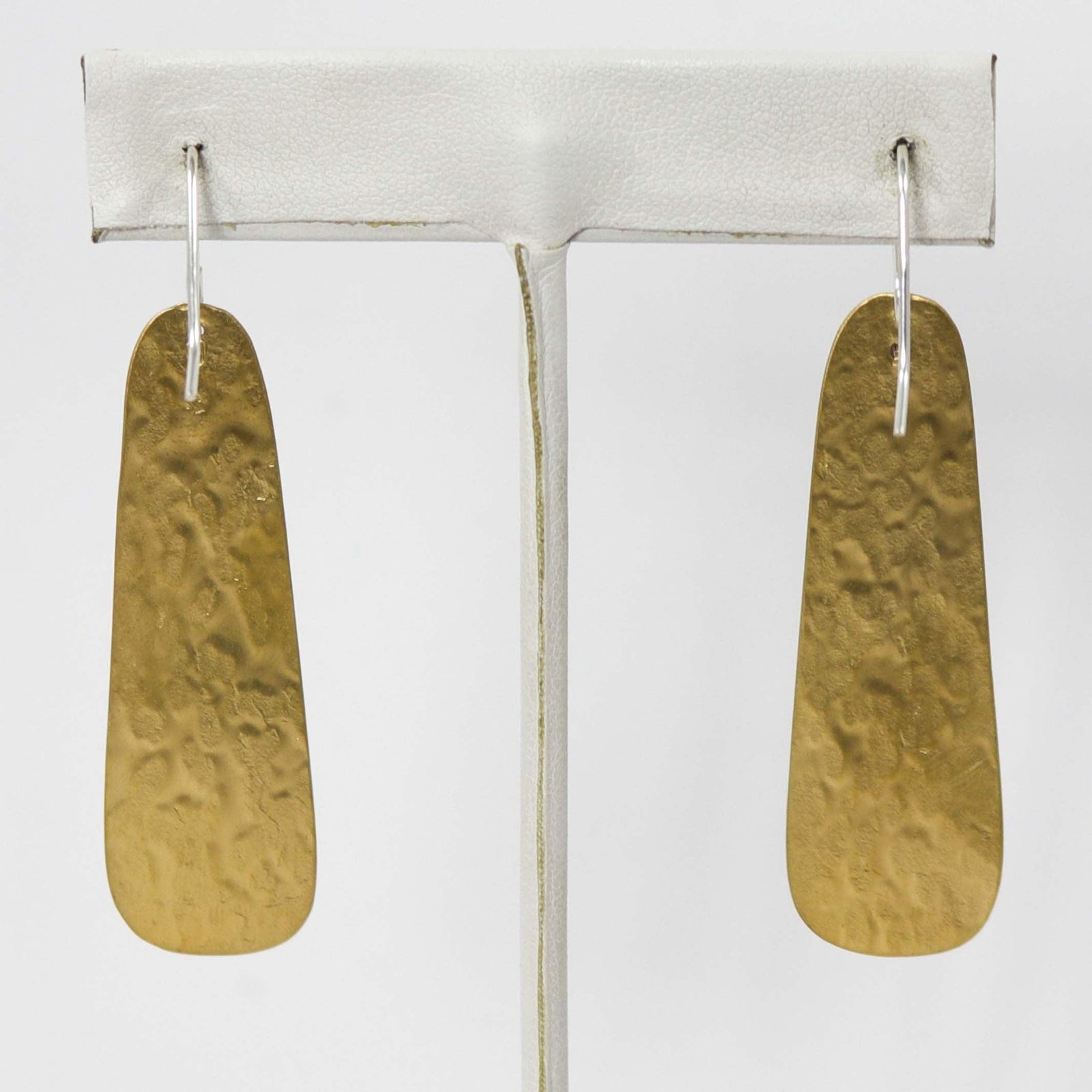 Brass Earrings by Joe Jr. and Valerie Calabaza - Garland's