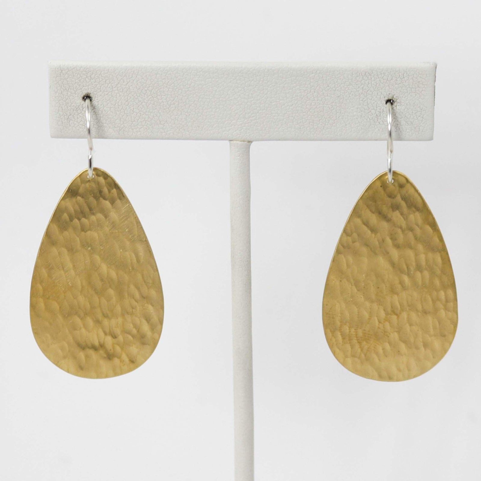 Brass Earrings by Joe Jr. and Valerie Calabaza - Garland's