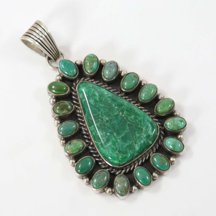 Broken Arrow Variscite Pendant by Gene Natan - Garland's
