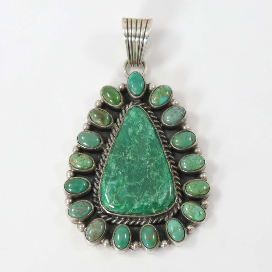 Broken Arrow Variscite Pendant by Gene Natan - Garland's