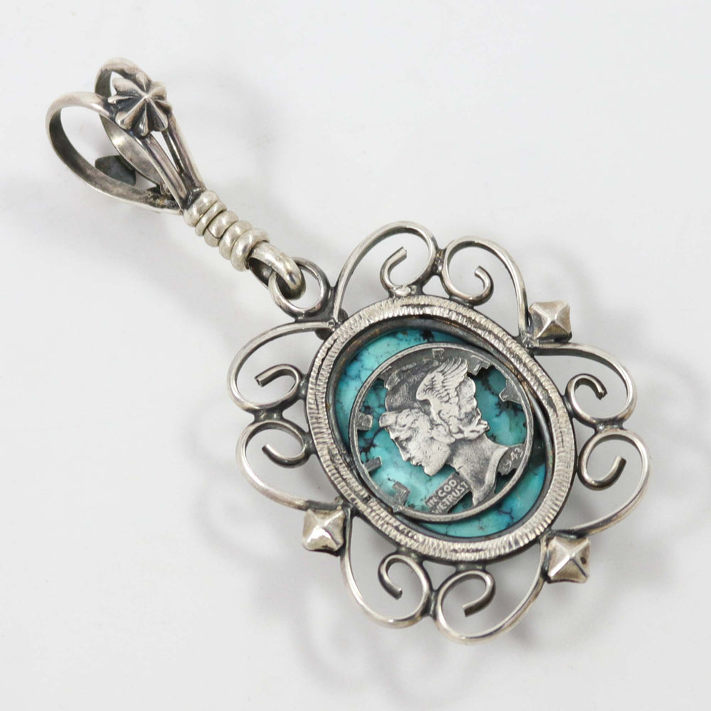 Carico Lake Turquoise Pendant by Mona Van Riper - Garland's