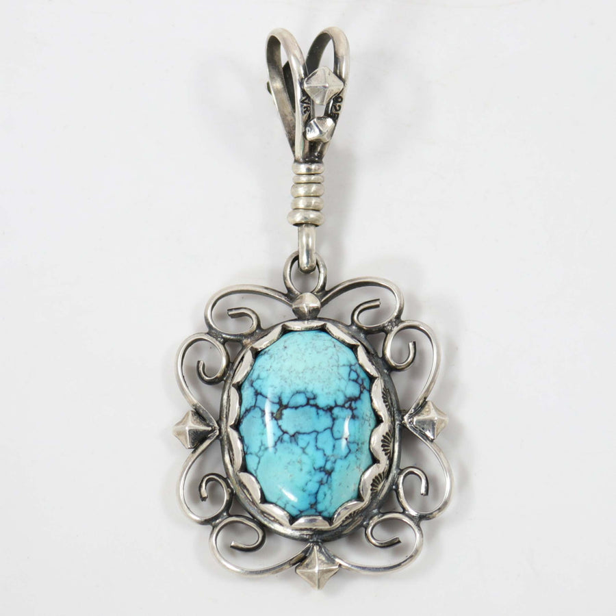 Carico Lake Turquoise Pendant by Mona Van Riper - Garland's