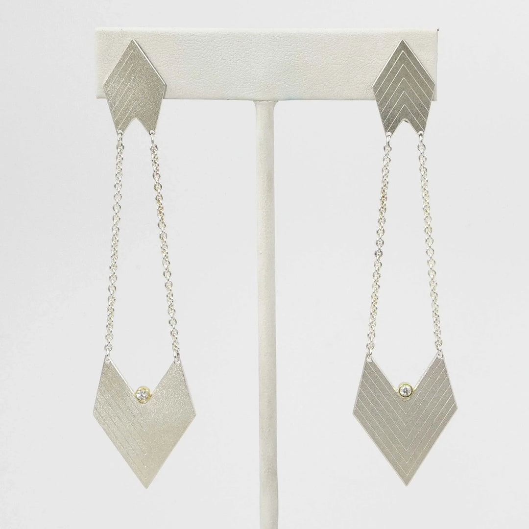Chevron Earrings by Maria Samora - Garland's