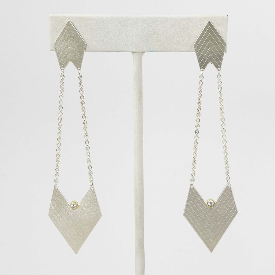Chevron Earrings by Maria Samora - Garland's