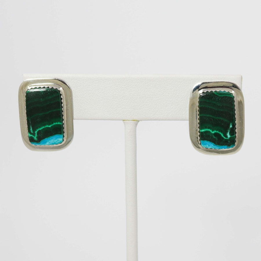 Chrysocolla Earrings by Marie Jackson - Garland's