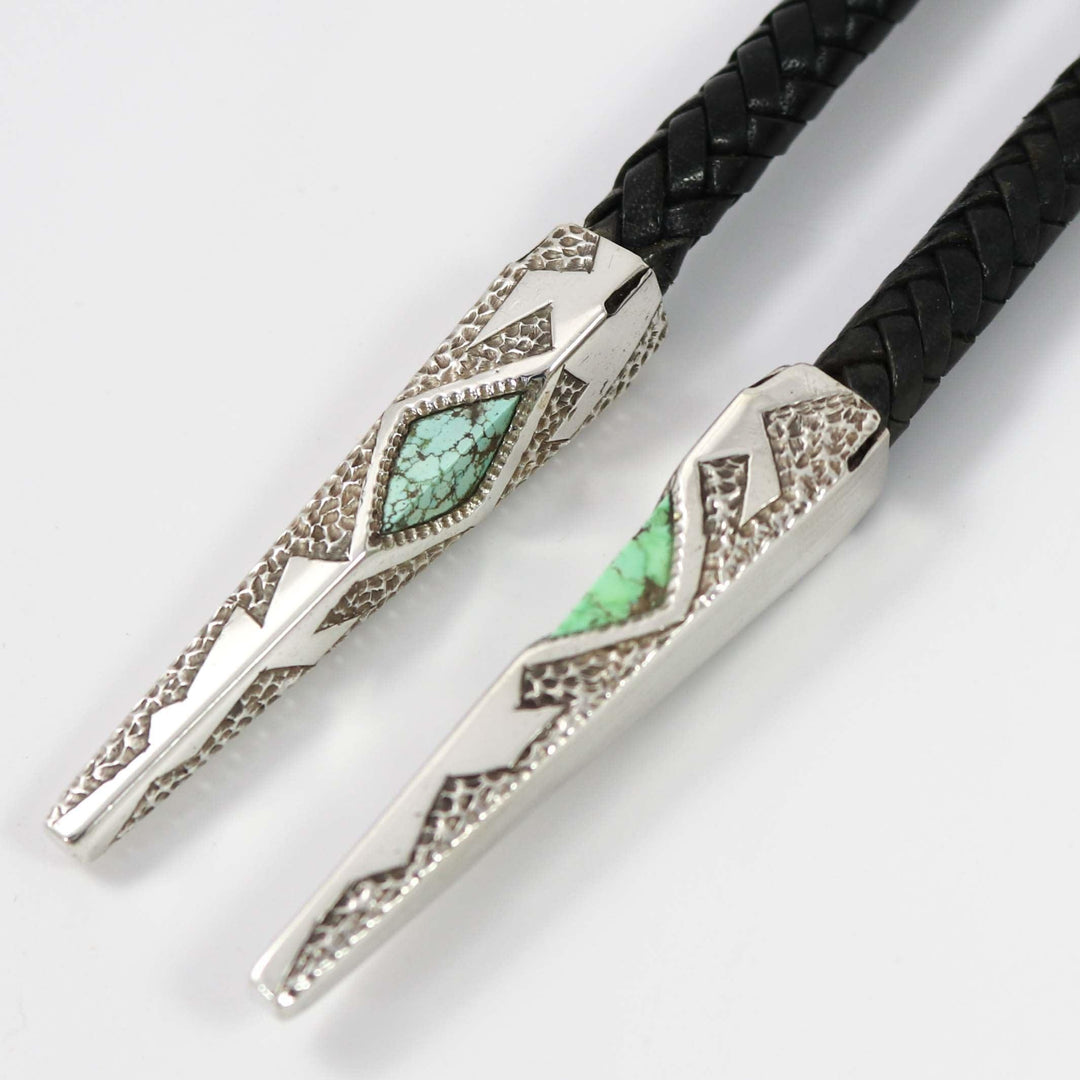 Colorful Inlay Bola Tie by Alvin Yellowhorse - Garland's