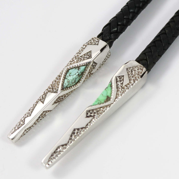 Colorful Inlay Bola Tie by Alvin Yellowhorse - Garland's