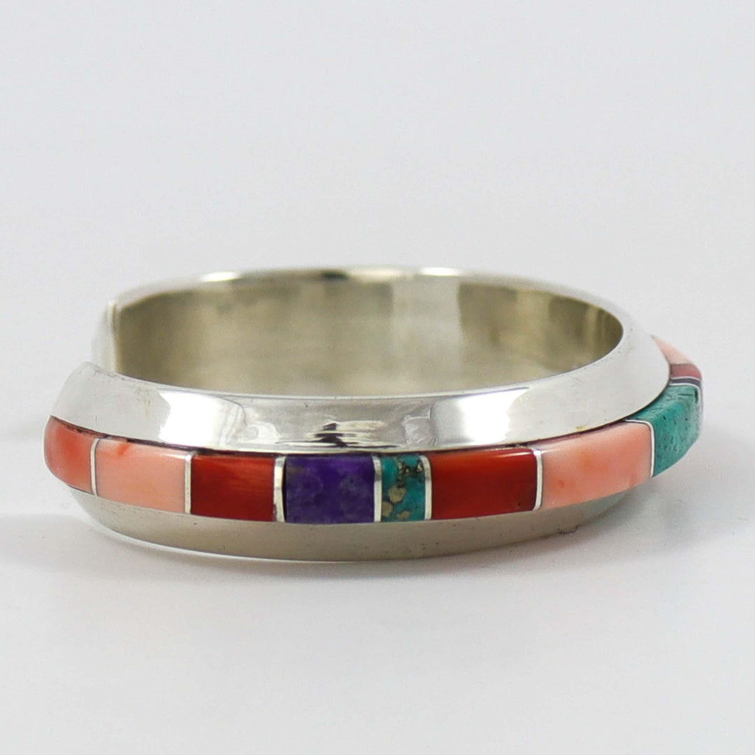 Colorful Inlay Cuff by Wes Willie - Garland's