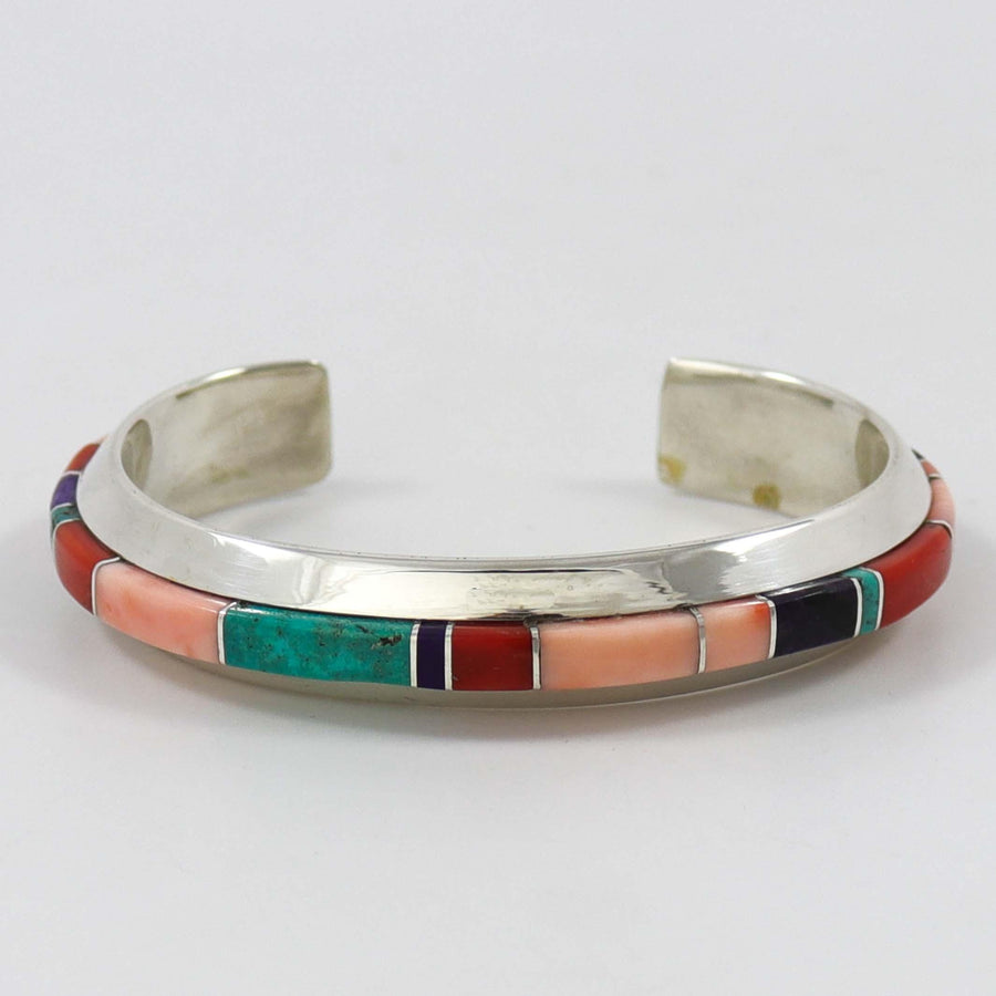 Colorful Inlay Cuff by Wes Willie - Garland's