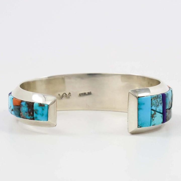 Colorful Inlay Cuff by Wes Willie - Garland's